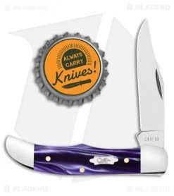 Case Pocket Hunter Knife 2.75" Wicked Purple Kirinite (101165 SS) -Knives Shop Case Pocket Hunter Wicked Purple Kirinite 17335 BHQ 109114 jr bottlecap