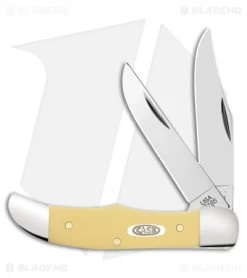 Case Pocket Hunter Knife 2.75" Yellow Synthetic (32165 SS) 81093