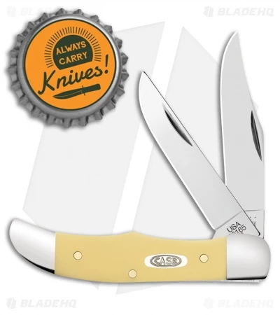 Case Pocket Hunter Knife 2.75" Yellow Synthetic (32165 SS) 81093 4 Case Pocket Hunter Knife 2.75" Yellow Synthetic (32165 SS) 81093 - Image 2