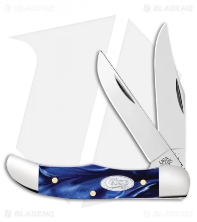 Case Pocket Hunter Knife 2.75" Blue Pearl Kirinite (102165 SS) 81093 3 Case Pocket Hunter Knife 2.75" Blue Pearl Kirinite (102165 SS) 81093