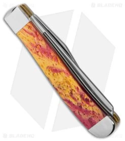 Case Premier Edition Mini Trapper Knife 3.5" Golden Ruby Corelon 9207GR -Knives Shop Case Premier Edition Mini Trapper Knife 3in Golden Ruby Corelon BHQ 72722 td side