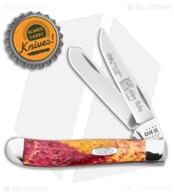 Case Premier Edition Mini Trapper Knife 3.5" Golden Ruby Corelon 9207GR -Knives Shop Case Premier Edition Mini Trapper Knife 3in Golden Ruby Corelon BHQ 72722 td size