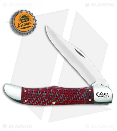 Red & Black Carbon Fiber/G-10 Weave Smooth Large Folding Hunter (10165 CV) 4 Red & Black Carbon Fiber/G-10 Weave Smooth Large Folding Hunter (10165 CV) - Image 2