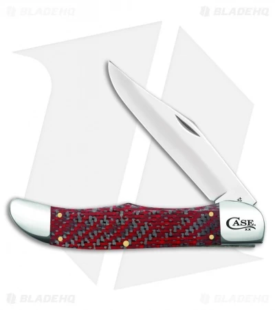 Red & Black Carbon Fiber/G-10 Weave Smooth Large Folding Hunter (10165 CV) 3 Red & Black Carbon Fiber/G-10 Weave Smooth Large Folding Hunter (10165 CV)