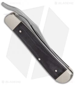 Case Russlock Liner Lock Knife 4.25" Black Micarta (101953L SS) -Knives Shop Case Russlock LL Black Micarta 27734 BHQ 122377 jr side