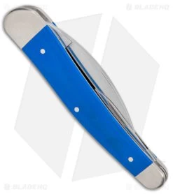 Case Seahorse Whittler Pocket Knife 4" Blue G-10 (10355WH SS) -Knives Shop Case Seahorse Whittler Pocket Blue G 10 SS BHQ 122347 jr side