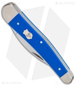 Case Seahorse Whittler Pocket Knife 4" Blue G-10 (10355WH SS) -Knives Shop Case Seahorse Whittler Pocket Blue G 10 SS BHQ 122347 jr spine