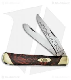 Case Slanted Bolster Trapper Knife 4.125" Black Lava Corelon (9254 SS) S9254BKL