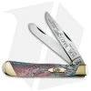 Case Slanted Bolster Trapper Knife 4.125" Coral Sea Corelon (9254 SS) S9254CS -Knives Shop Case Slanted Bolster Trapper Coral Sea Corelon BHQ 42684 jr