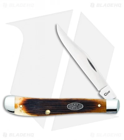 Case Slimline Trapper Knife 4.125" Antique Barnboard Jig Bone (61048 SS) 25157 3 Case Slimline Trapper Knife 4.125" Antique Barnboard Jig Bone (61048 SS) 25157