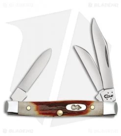 Case Small Stockman Pocket Knife 2.625" Flamed Red Stag (R5333 SS) 9449