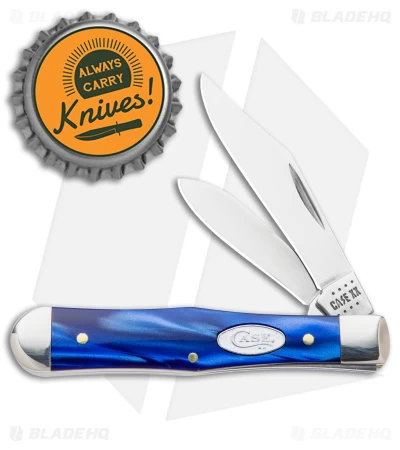 Case Small Swell Center Jack Knife 3" Blue Pearl Kirinite (10225 1/2 SS) 23444 6 Case Small Swell Center Jack Knife 3" Blue Pearl Kirinite (10225 1/2 SS) 23444 - Image 4