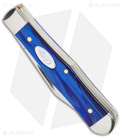 Case Small Swell Center Jack Knife 3" Blue Pearl Kirinite (10225 1/2 SS) 23444 4 Case Small Swell Center Jack Knife 3" Blue Pearl Kirinite (10225 1/2 SS) 23444 - Image 2