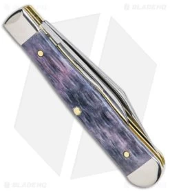 Case Small Swell Center Jack Knife 3" Pocket Worn Gray Bone/Jig (6225 1/2 CS) -Knives Shop Case Small Swell Center Jack Dark Gray Bone Jig CS BHQ 140666 jr side