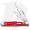 Case Small Swell Center Jack Knife 3" Dark Red Bone/Peach Jig (6225 1/2 CS) -Knives Shop Case Small Swell Center Jack Dark Red Bone Peach Jig CS BHQ 140651 jr