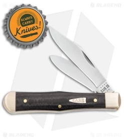 Case Small Swell Center Jack Knife 3" Smooth Black Micarta (10225 1/2 SS) 27737 9 Case Small Swell Center Jack Knife 3" Smooth Black Micarta (10225 1/2 SS) 27737 -Knives Shop Case Small Swell Center Jack Smooth Black Micarta SS BHQ 140650 jr bottlecap