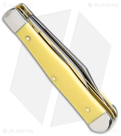 Case Small Swell Center Jack Knife 3" Yellow Synthetic (3225 1/2 SS) 65327 5 Case Small Swell Center Jack Knife 3" Yellow Synthetic (3225 1/2 SS) 65327 - Image 3