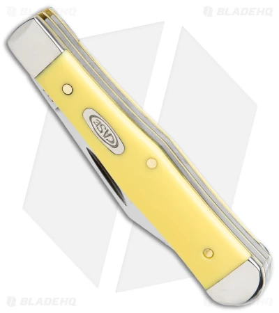 Case Small Swell Center Jack Knife 3" Yellow Synthetic (3225 1/2 SS) 65327 4 Case Small Swell Center Jack Knife 3" Yellow Synthetic (3225 1/2 SS) 65327 - Image 2