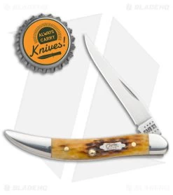 Case Small Texas Toothpick Knife 3" Rogers Corn Cob Jig (610096 SS) 52837 -Knives Shop Case Small Texas Toothpick 3in Rogers Corn Cob Jig SS BHQ 123432 jr bottlecap