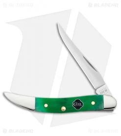 Case Small Texas Toothpick Knife 3" Clover Sawcut Bone (610096 SS) 23216