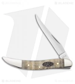 Case Small Texas Toothpick Knife 3" Natural Curly Maple (710096 SS) 25942