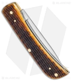 Case Sod Buster Jr Knife 2.8" Antique Bone/Rogers Corn Cob Jig (6137 SS) 52829 -Knives Shop Case Sod Buster Jr Knife 2in Antique Bone Rogers Corn Cob Jig BHQ 140663 td side