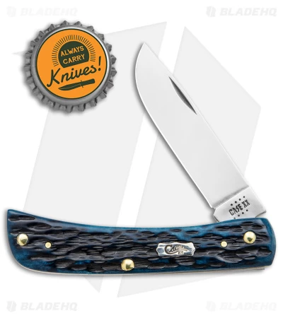 Case Sod Buster Jr Knife 2.8" Pocket Worn Blue Bone/Peach Seed Jig (6137 SS) 6 Case Sod Buster Jr Knife 2.8" Pocket Worn Blue Bone/Peach Seed Jig (6137 SS) - Image 4