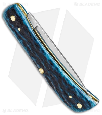 Case Sod Buster Jr Knife 2.8" Pocket Worn Blue Bone/Peach Seed Jig (6137 SS) 5 Case Sod Buster Jr Knife 2.8" Pocket Worn Blue Bone/Peach Seed Jig (6137 SS) - Image 3