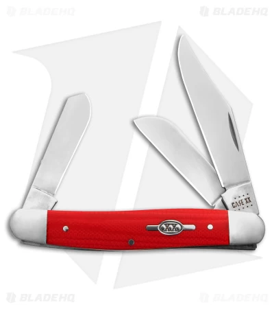 Case Stockman Knife Smooth Red G-10 (3" Polish) 45401 3 Case Stockman Knife Smooth Red G-10 (3" Polish) 45401