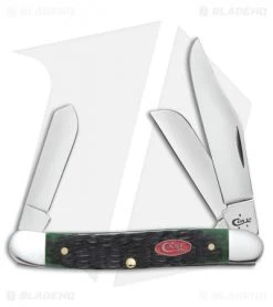 Case Stockman Traditional Knife 3.875" Bermuda Green Jigged Bone (6347 SS) 23057