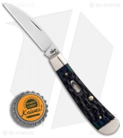 Case Sway Back Pocket Knife 3.125" Hunter Green Jigged Bone (TB61117 SS) 87086 -Knives Shop Case Sway Back Black Hunter Green Bone BHQ 89497 er bottlecap