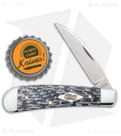 Case Sway Back Pocket Knife 3.125" Black And White Fiber Weave (TB101117 SS) -Knives Shop Case Sway Back Pocket Knife Black and White Fiber Weave BHQ 122528 td size