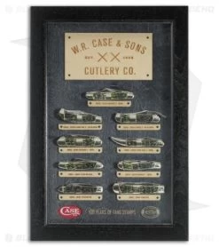 Case Tang Stamp Series Mint Set Olive Green Bone Peachseed Jig W/ Wood Box