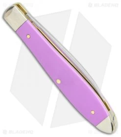 Case Teardrop Pocket Knife Lilac Ichthus Synthetic (TB41028 SS) 39165 -Knives Shop Case Teardrop Pocket Knife Lilac Ichthus Synthetic SS 39165 BHQ 123352 jr side