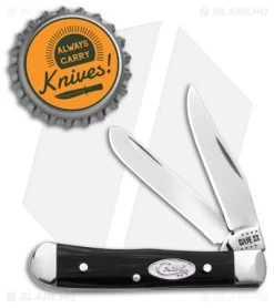 Case Tiny Trapper Knife Black Pearl Kirinite (2" Polish) 23673 -Knives Shop Case Tiny Trapper Knife Black Pearl Kirinite BHQ 138430 td size