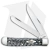 Case Trapper Knife 4.125" Black/White Carbon Fiber (10254 SS) 38920 -Knives Shop Case Trapper Black White CF SS 38920 BHQ 94956 jr