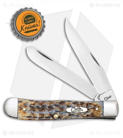 Case Trapper Knife 4.25" Burnt Gray Peach Seed Bone Jig (6254 SS) 27770 4 Case Trapper Knife 4.25" Burnt Gray Peach Seed Bone Jig (6254 SS) 27770 - Image 2