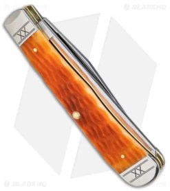 Case Trapper Knife 4.1" Cayenne Bone/Crandall Jig (6254 SS) 35810 8 Case Trapper Knife 4.1" Cayenne Bone/Crandall Jig (6254 SS) 35810 -Knives Shop Case Trapper Cayenne Bone Crandall Jig SS BHQ 140653 jr side