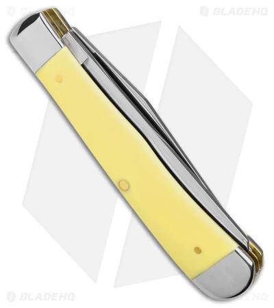 Case Trapper Knife 4.125" Yellow Synthetic (6254 SS) 8853 5 Case Trapper Knife 4.125" Yellow Synthetic (6254 SS) 8853 - Image 3