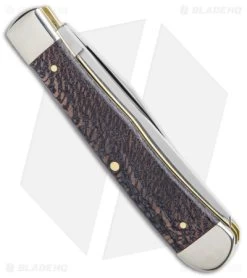 Case Trapper Knife 4.125" Black Sycamore (7254 SS) 25570 8 Case Trapper Knife 4.125" Black Sycamore (7254 SS) 25570 -Knives Shop Case Trapper Knife Black Sycamore SS BHQ 122350 jr side