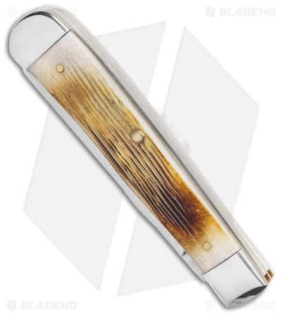 Case Trapper Knife Burnt Cream Bone Barnboard Jig (3.25" Polish) 36720 4 Case Trapper Knife Burnt Cream Bone Barnboard Jig (3.25" Polish) 36720 - Image 2