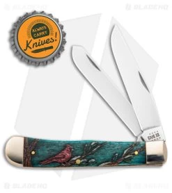 Case Trapper Knife 4.1" Embellished Bone/Color Wash Cardinal (6254 SS) 39159 -Knives Shop Case Trapper Knife Embellished Bone Color Wash Cardinal SS BHQ 140656 jr bottlecap