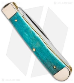 Case Trapper Knife 4.1" Embellished Bone/Color Wash Cardinal (6254 SS) 39159 -Knives Shop Case Trapper Knife Embellished Bone Color Wash Cardinal SS BHQ 140656 jr side