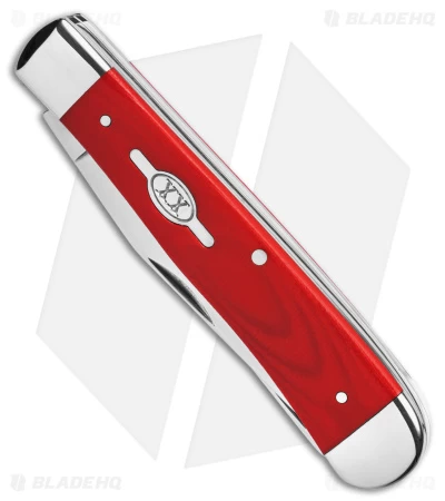 Case Trapper Knife Smooth Red G-10 (3.25" Polish) 45400 4 Case Trapper Knife Smooth Red G-10 (3.25" Polish) 45400 - Image 2