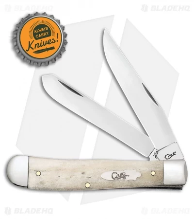 Case Trapper Knife 4.125" Natural Bone Smooth (6254 SS) 130550 4 Case Trapper Knife 4.125" Natural Bone Smooth (6254 SS) 130550 - Image 2
