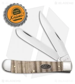 Case Trapper Knife 4.125" Natural Curly Maple (7254 SS) 25940 -Knives Shop Case Trapper Natural Curly Maple SS 25940 BHQ 108148 jr bottlecap