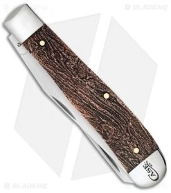 Case Trapper Pocket Knife 4.125" Valley Jig Bone (6254 SS) 49953 -Knives Shop Case Trapper Pocket Valley Jig Bone BHQ 101883 jr side 2