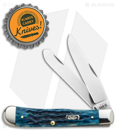 Case Trapper Knife 4.1" Pocket Worn Blue Bone/Peach Seed Jig (6254 SS) 51850 6 Case Trapper Knife 4.1" Pocket Worn Blue Bone/Peach Seed Jig (6254 SS) 51850 - Image 4