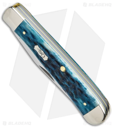 Case Trapper Knife 4.1" Pocket Worn Blue Bone/Peach Seed Jig (6254 SS) 51850 4 Case Trapper Knife 4.1" Pocket Worn Blue Bone/Peach Seed Jig (6254 SS) 51850 - Image 2