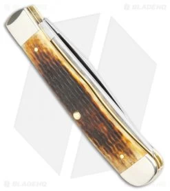 Case Trapper Traditional Knife 4.125" Antique Corn Cob Jigged Bone (6254 SS) 8 Case Trapper Traditional Knife 4.125" Antique Corn Cob Jigged Bone (6254 SS) -Knives Shop Case Trapper Traditional Antique Corn Cob Jigged Bone SS 27899 BHQ 107863 jr side